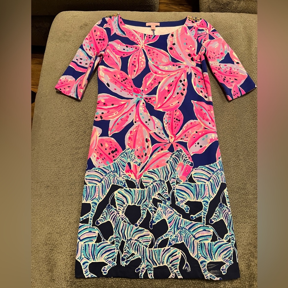 Lilly Pulitzer Dress Zebra Print XXS